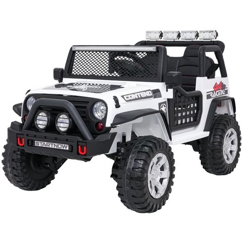  Dječji Jeep BEAST 4&times;4 na akumulator, bijeli Cijene