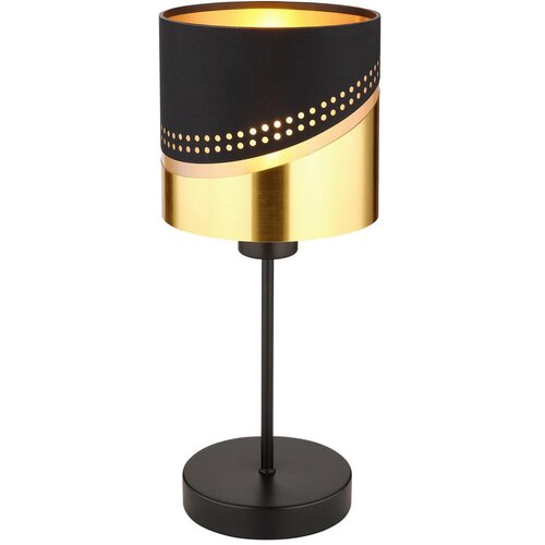 Globo 54046T - Stona lampa OR 1xE27/40W/230V, prečnik 16 cm, crna/zlatna Slike