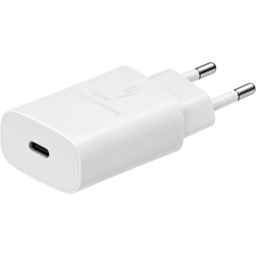 Samsung stenski polnilec z enim USB-C vhodom 25W bele barve EP-TA800EWE (OEM pakiranje) Slike