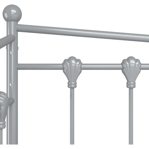  Okvir za krevet na razvlačenje sivi metalni 90 x 200 cm Slike