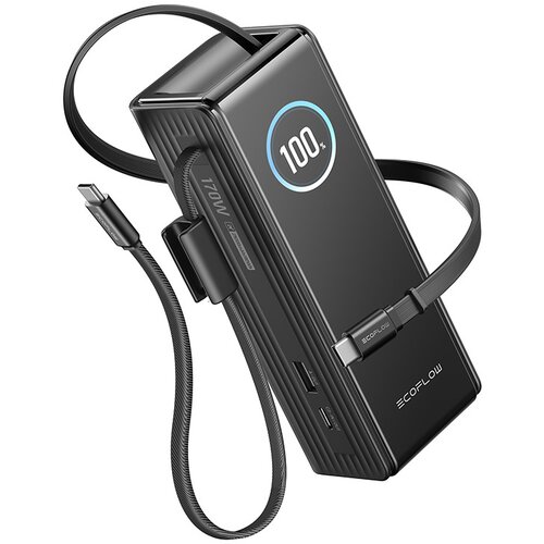 ECOFLOW POWERBANK RAPID 25000MAH 170W Z VGRAJENIMI KABLI 100W, (5000296384) Cene