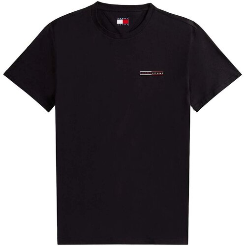 Tommy Jeans Cotton Basic T-Shirt Black Crna Slike