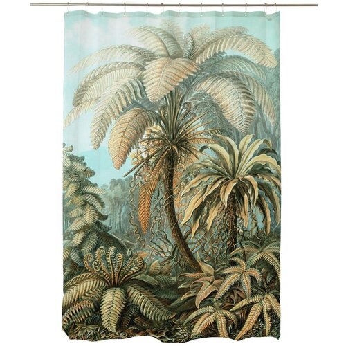 Madre Selva Tuš zavjesa 175x180 cm Vintage Palm – Cijene