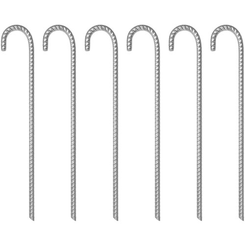 VidaXL Klinovi za &amp;scaron;ator 12 kom 41,5 cm &amp;Oslash;12 mm od pocinčanog čelika Slike