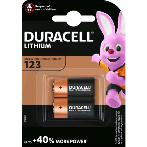 Duracell Baterija litijumska CR123A, 3V, blister 2 kom. – CR123A B2 Cijene
