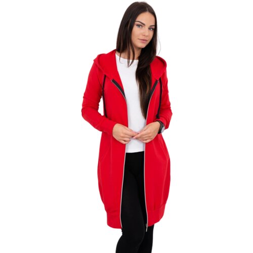 Kesi Women&amp;#039;s long hoodie - red Slike