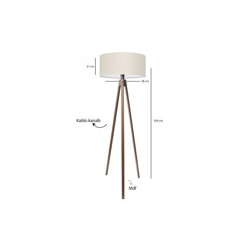Opviq podna lampa AYD-3685, krem Slike