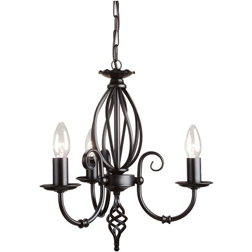 Elstead Lighting Elstead Artisan Lestenec s 3 lučmi, črne barve, E14, (22099616) Cene