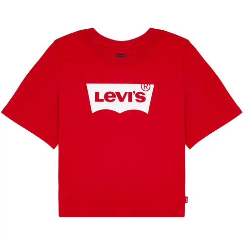 Levi's Majice s kratkimi rokavi LIGHT BRIGHT CROPPED TEE Rdeča