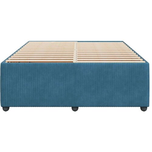 VidaXL okvir za krevet plavi 160x200 cm bar&amp;scaron;unasti Slike