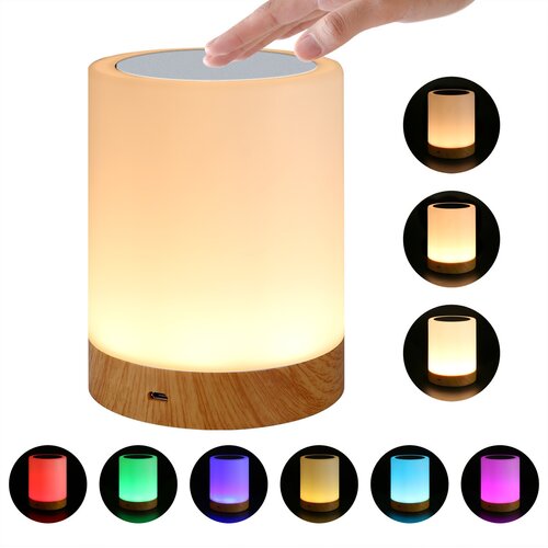 Venisymlis Nočna Lučka Led, Nočna Lučka Na Dotik Z Možnostjo Zatemnitve, Topel Način In Namizna Svetilka Z Možnostjo Zatemnitve Rgb, Polnilna Svetilka B, (22068175) Cene