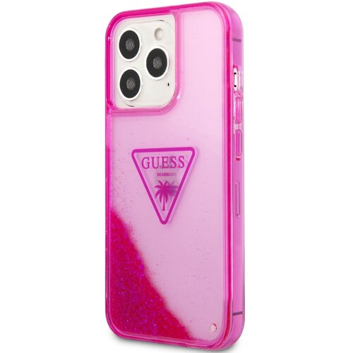 Guess Ohi&amp;scaron;je za Apple iPhone 14 Pro Max Glitter Palm, Roza, (21244254) Slike