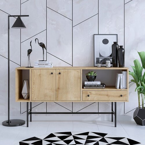 Hanah home konzolni sto Freya, 150x80x40 cm, Boja hrasta Cene