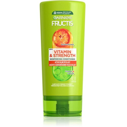 Garnier fructis vitamin & strength reinforcing conditioner balzam za lase za oslabljene lase proti izpadanju las 200 ml Cene