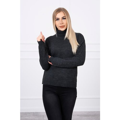 Kesi Turtleneck sweater made of graphite Slike