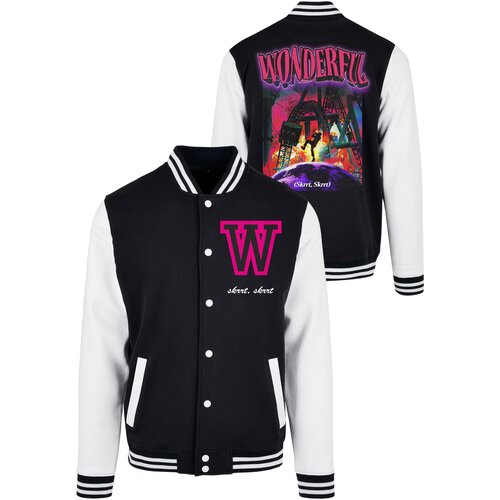 Mister Tee Gorgeous college jacket blk/wht Cene