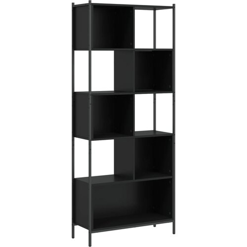 Maison Chic Knjižna omara - Knjižni regal črna 72x28x172 cm inženirski les, (21726254) Cene