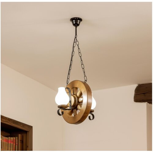  Brilagi - Luster na lancu ROATA 2xE14/40W/230V buk/orah Cene
