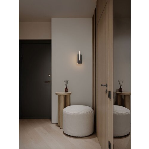 Nova Luce Svijetlo siva metalna LED zidna lampa s mogućnosti zatamnjivanja Totem &amp;ndash; Slike