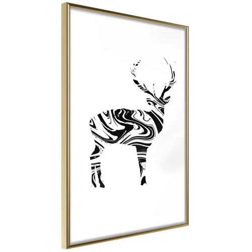  Poster - Marble Stag 20x30