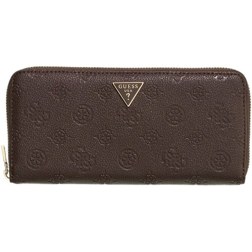 Guess Denarnice Blake Slg Large Zip Around Kostanjeva Slike