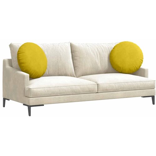  Jastučići za sjedenje 2 pcs Žuta &amp;Oslash;50 x 19 cm Bar&amp;scaron;un Slike