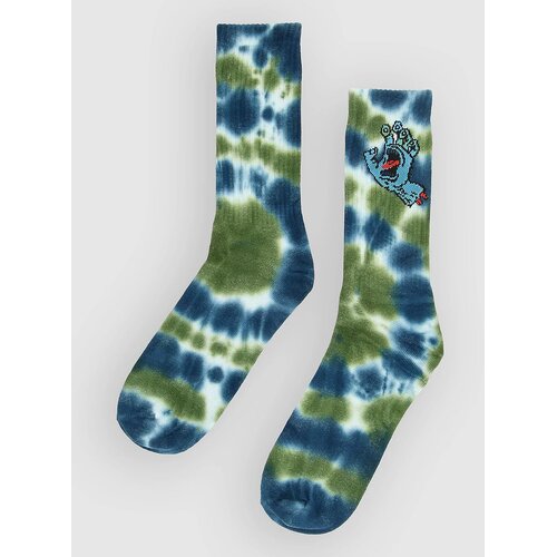 Santa Cruz Screaming Hand Tie Dye Nogavice teal tie dye Slike