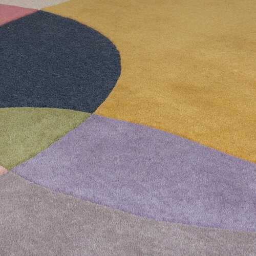 Flair Rugs Ročno tkana volnena okrogla preproga &amp;oslash; 160 cm Glow Multi &amp;ndash; Slike