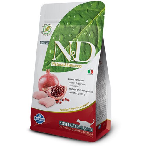 N&amp;amp;d ND Suva hrana za odrasle mačke Grain free Piletina i nar, 1.5kg Slike