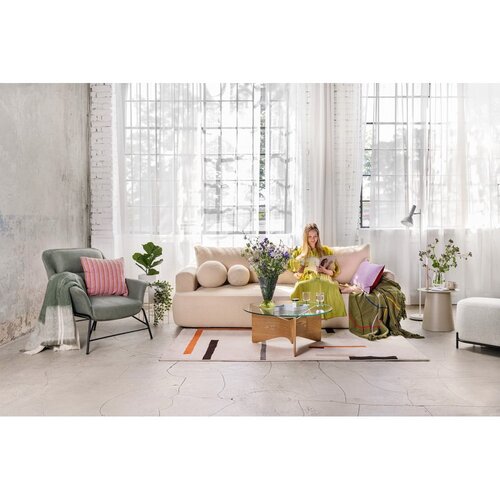 Bonami Selection Oranžno-kremno bela preproga 160x230 cm Linea &amp;ndash; Slike