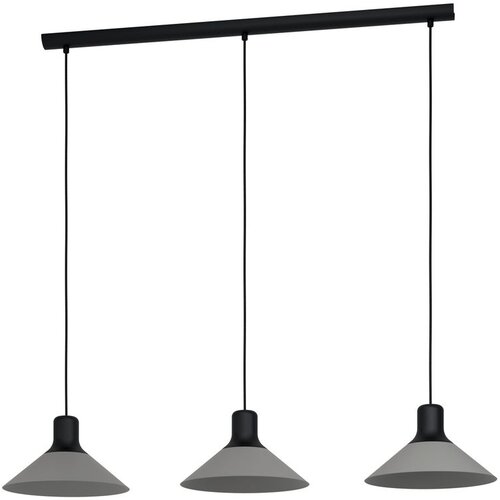 Eglo Viseća lampa ABREOSA 3xE27 108 cm siva/crna 99512 Slike