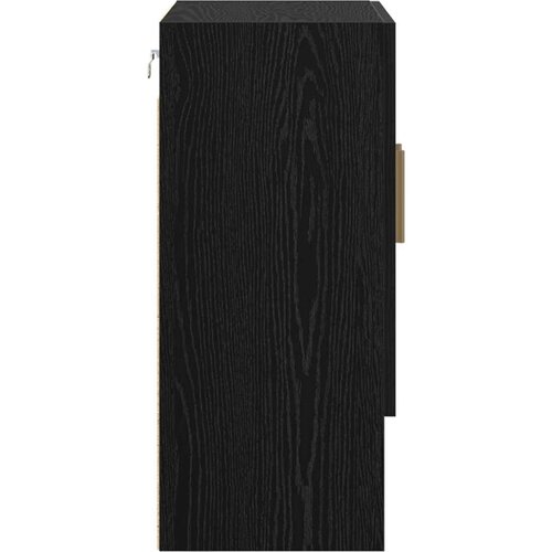  Ormar za Zid Zidne Crni hrast 60 x 31 x 70 cm Konstruirano drvo - Crni hrast Slike