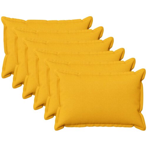  Presvlaka za jastuk 6 pcs HOUTEN Svijetlo žuta 50 x 80 cm Cijene