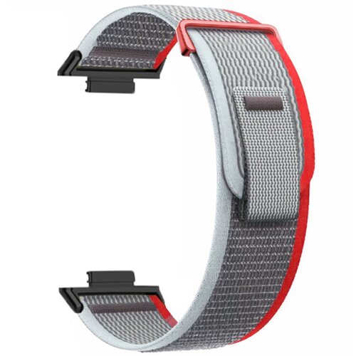  Nylon narukvica za Huawei Watch Fit 3 - Red+Grey Cene
