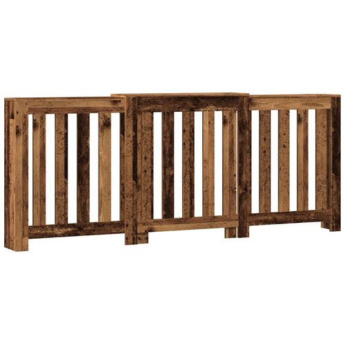 VidaXL Pokrov za radijator boja staro drvo 205x21,5x83,5 cm drveni Slike