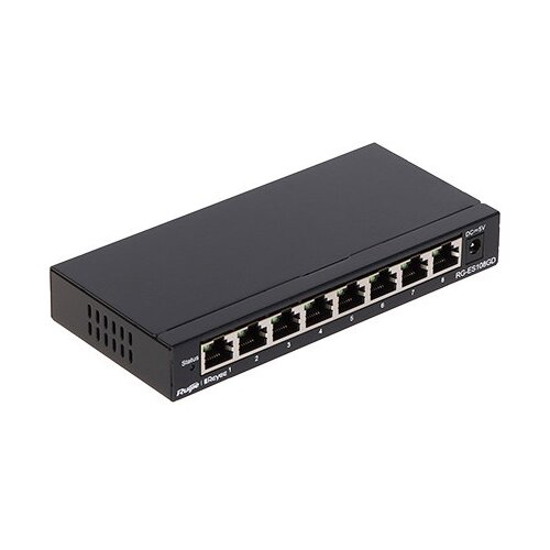 Ruijie Networks RG-ES108GD network switch Unmanaged Gigabit Ethernet (10 /100 /1000) Black Cene