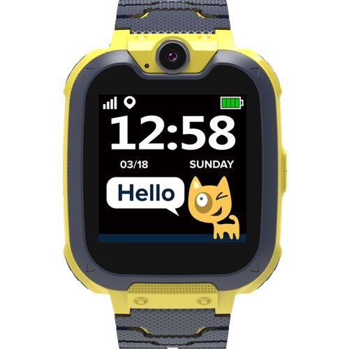 KIDS smartwatch, 1.54 inch colorful screen, Camera 0.3MP, Mirco SIM card, 32+32MB, GSM(850/900/1800/1900MHz), 7 games inside, 380mAh battery, compatibility with iOS and android, Yellow, host: 54*42.6*13.6mm, strap: 230*20mm, 45g Cijene