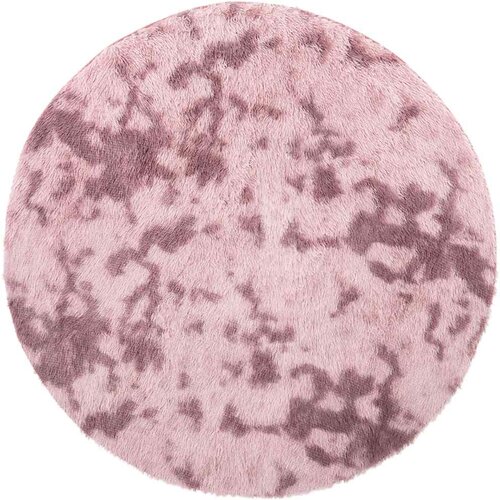Maison Chic Visoka ko&scaron;ata Preproga, Rug pra&scaron;na roza 100x100 cm poliester, (22120264) Cene