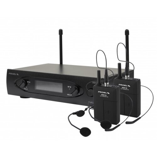 Proel WM101DH UHF DUAL bežični pilot mikrofon Slike