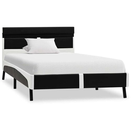  Za krevet od umjetne kože s LED svjetlom crni 90 x 200 cm Slike