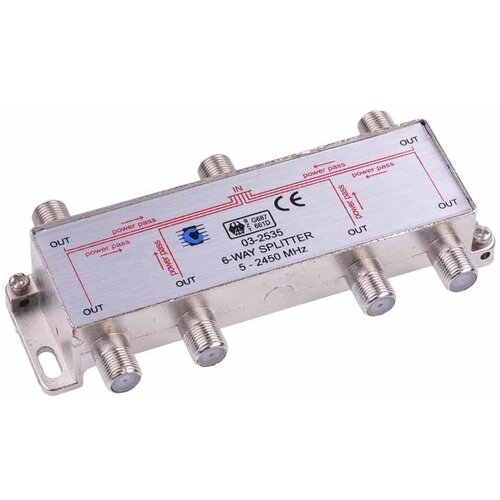 Cabletech Delilnik satelitski 6-vejni "F" 2500 MHz, (20811981) Cene