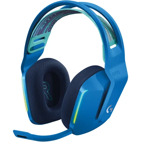  Slušalice sa mikrofonom, Logitech G733 LIGHTSPEED Wireless Gaming Headset, blue, 981-000943