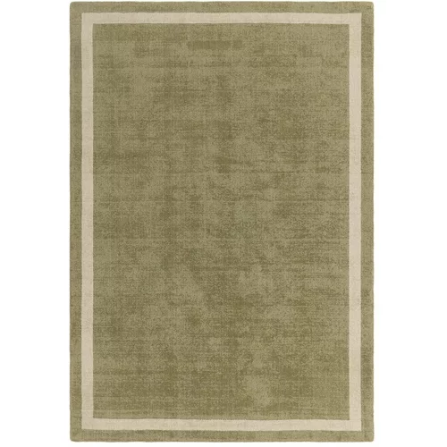 Asiatic Carpets Kaki zelena ročno tkana volnena preproga 160x230 cm Albi –
