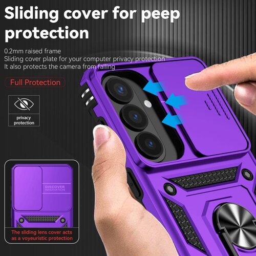 SUNSKY Hybrid Armor ovitek za Samsung S26 Plus, Vijoličen Slike