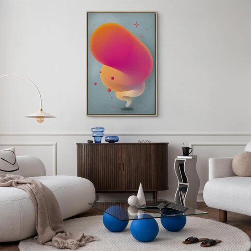  Slika - Pink Streak (1 Part) Vertical 40x60 Slike