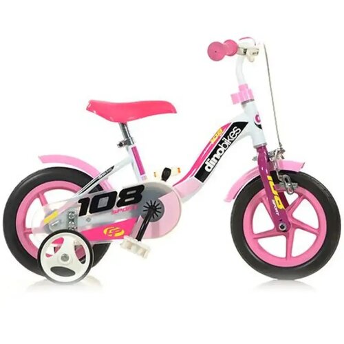 Dino Bikes Dino Sport 108 ružičasto-bijeli dječji bicikl veličine 10 - bicikl Cijene