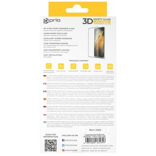 Prio 3D za&amp;scaron;titno staklo od kaljenog stakla za Samsung A53 5G crno Slike