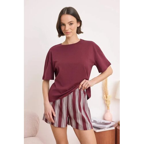 TRENDYOLMILLA ženski set pidžama Thmss26Pt00167, bordo Cene