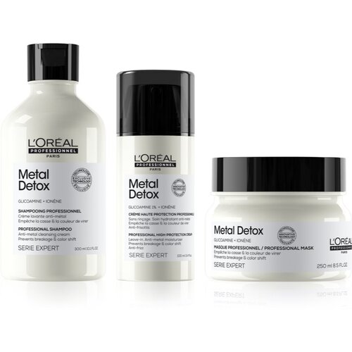 L&amp;acute;Or&amp;eacute;al Paris Serie Expert Metal Detox ekonomično pakiranje (za obojenu i o&amp;scaron;tećenu kosu) Slike