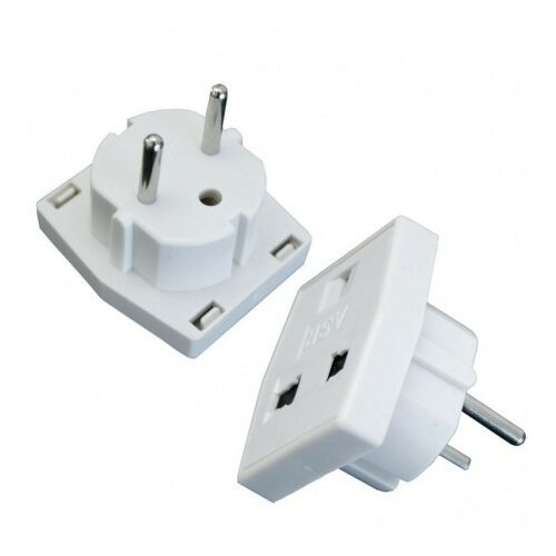 Elit ac adapter za uticn eu suko utikac / suko utičnica 16a 250v bele boje ( EL76952 ) Cene